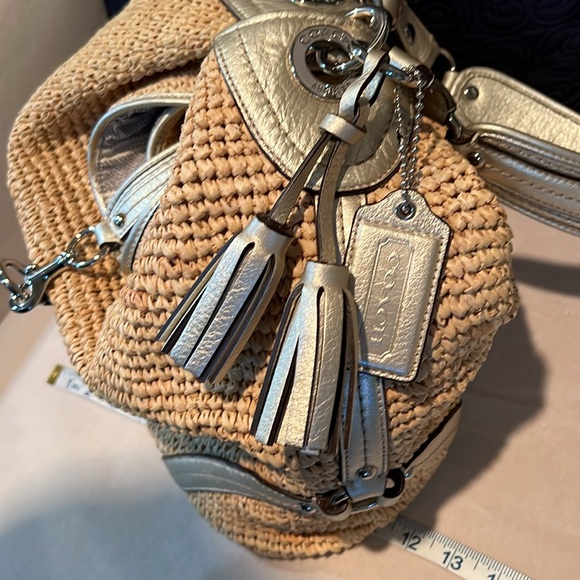 COACH Woven Hobo - Picture 3 of 8